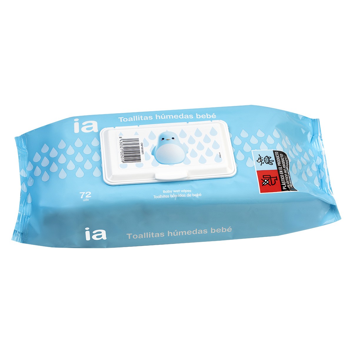 Interapothek toallitas húmedas bebé con tapa 72uds Interapothek toallitas húmedas bebé con tapa 72uds