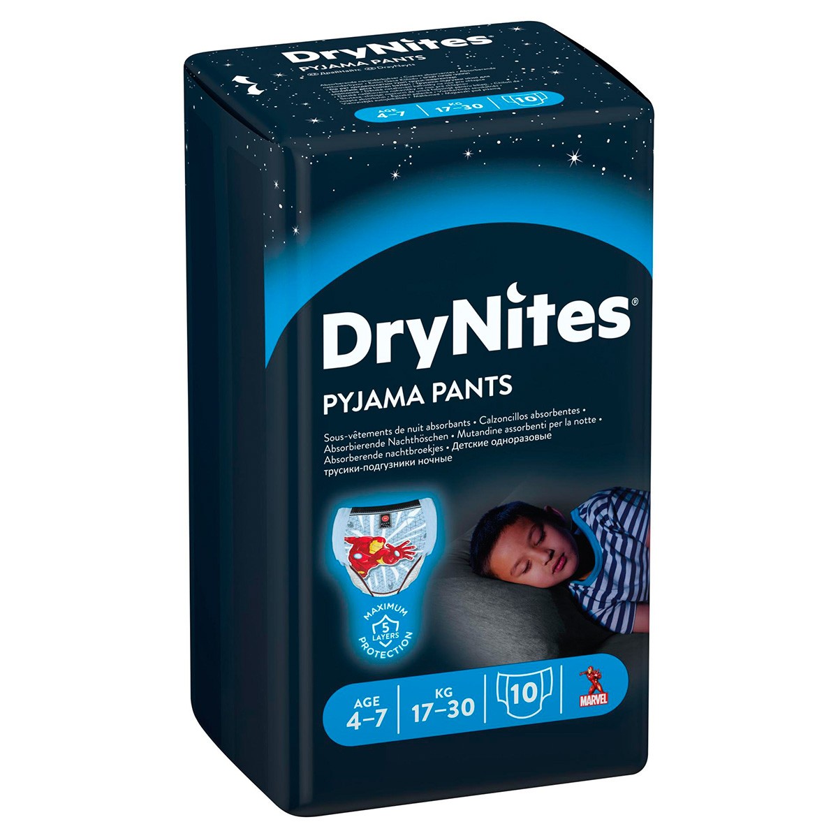 Drynites Pyjama Pants Calzoncillos Absorbentes 4-7 Años 10 Unidades