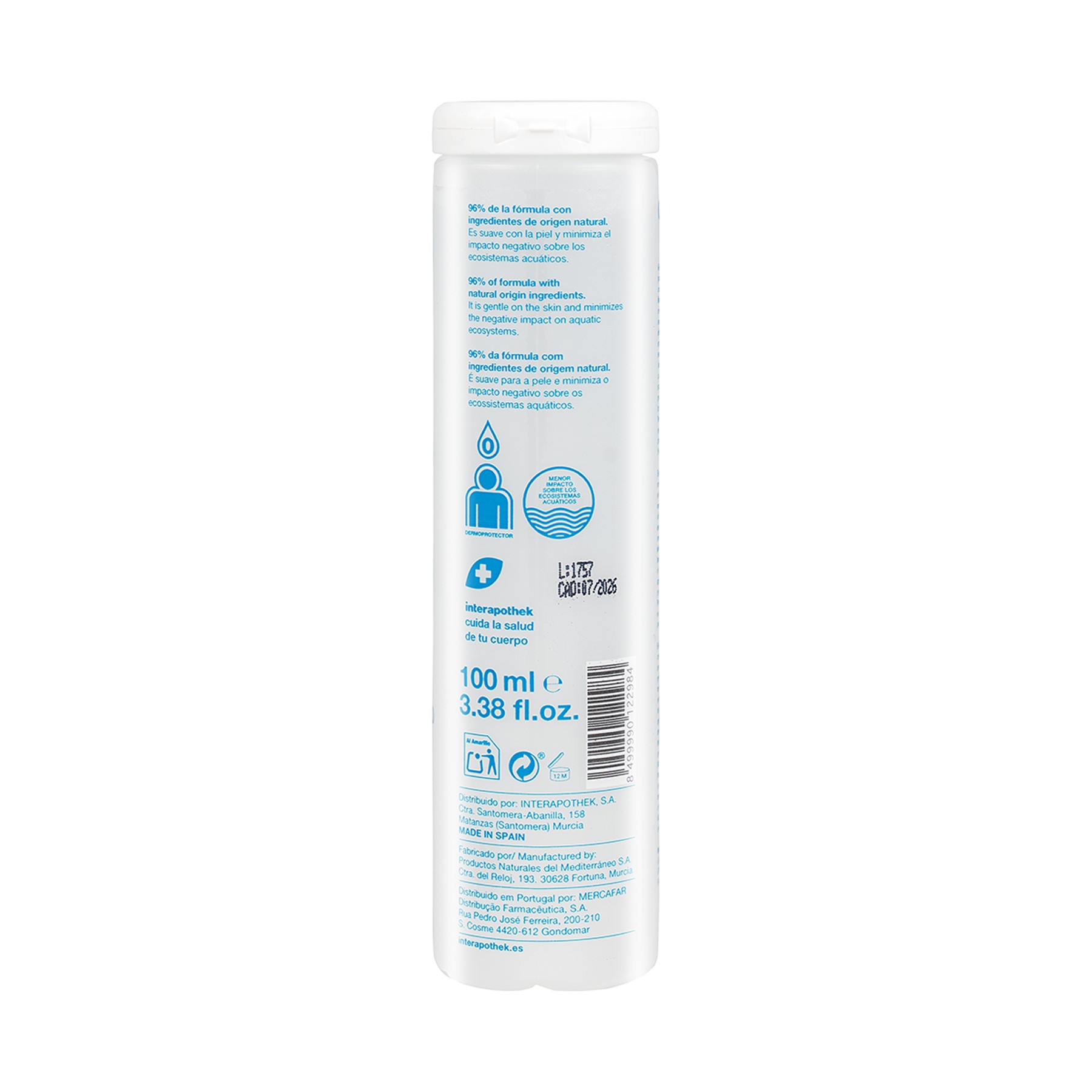 Interapothek gel natural cero 100ml Interapothek gel natural cero 100ml