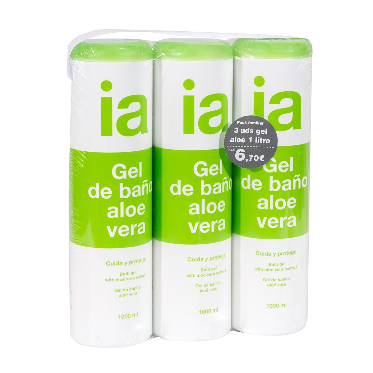 Interapothek gel aloe vera 3x1000ml