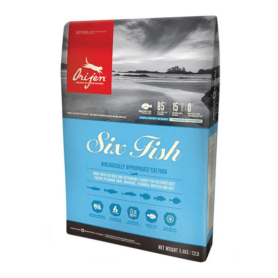 Orijen pienso gato six pescado 5,4 kg Orijen pienso gato six pescado 5,4 kg