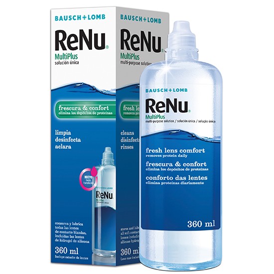Renu multiplus sol lentes unica B&L 360 Renu multiplus sol lentes unica B&L 360