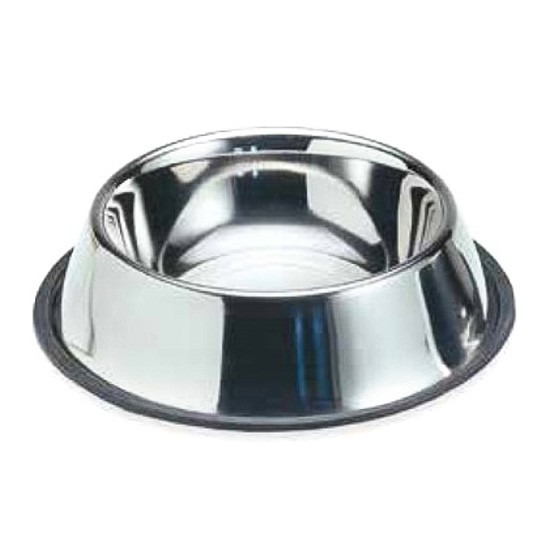 Biozoo Comedero acero inox. antideslizante 0.9l Biozoo Comedero acero inox. antideslizante 0.9l