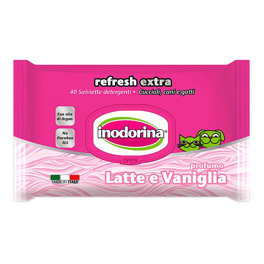 Inodorina toallitas refresh vainilla 40u Inodorina toallitas refresh vainilla 40u