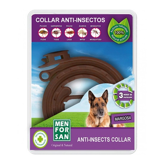 Menforsan collar antiinsectos para perros con margosa, geraniol y lavandino 1u Menforsan collar antiinsectos para perros con margosa, geraniol y lavandino 1u