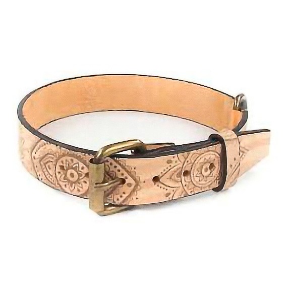 Artleather collar Nobuk flores chakras gatos Artleather collar Nobuk flores chakras gatos