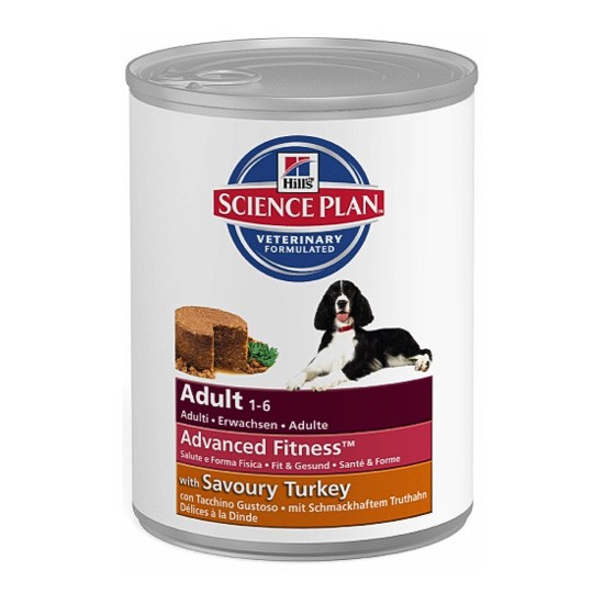 Hills Science plan advanced fitness adulto dog food tins 12 x 370g (turkey) Hills Science plan advanced fitness adulto dog food tins 12 x 370g (turkey)
