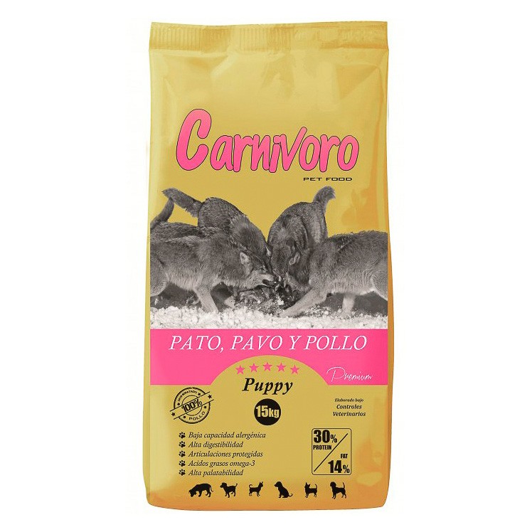 CARNÍVORO Puppy Pato Pavo Pollo 12 kg CARNÍVORO Puppy Pato Pavo Pollo 12 kg