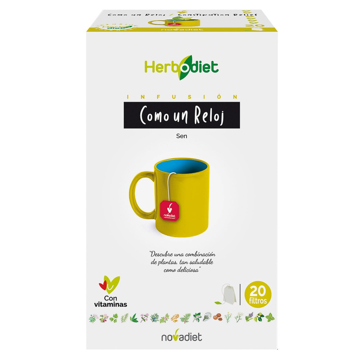 Novadiet Herbodiet como un reloj 20 filtros Novadiet Herbodiet como un reloj 20 filtros