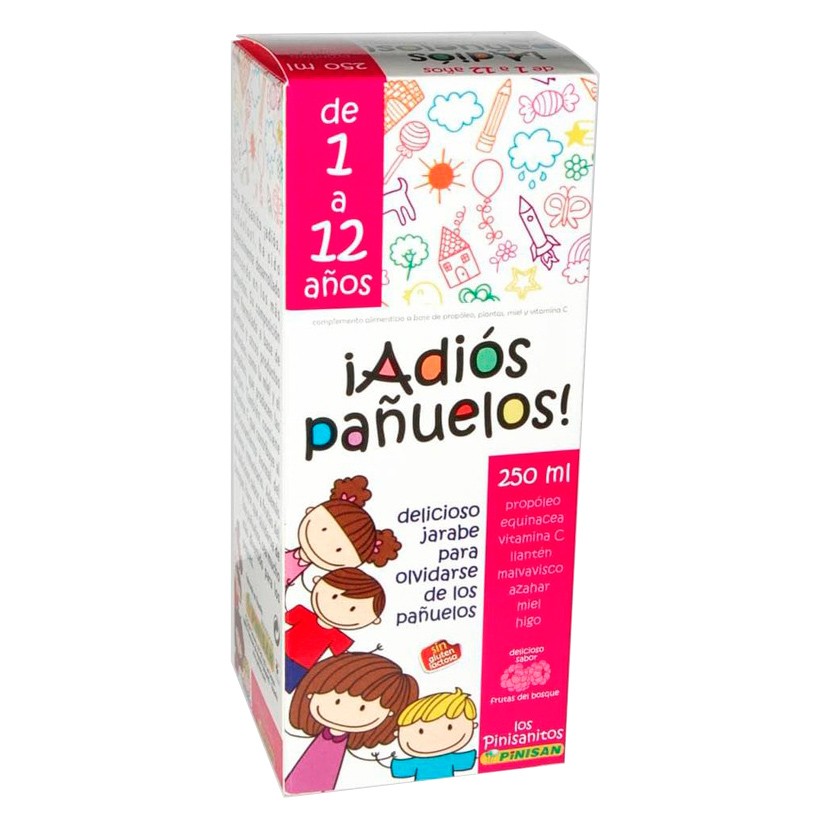 Pinisan Adiós Pañuelos jarabe natural infantil 250ml Pinisan Adiós Pañuelos jarabe natural infantil 250ml