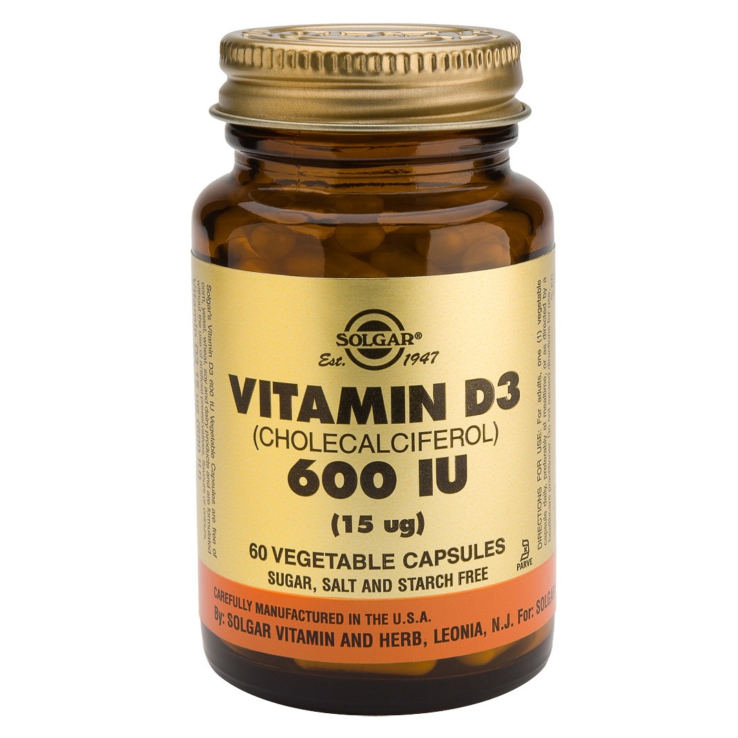 Solgar Vitamina D3 600ui 60 cápsulas vegetales Solgar Vitamina D3 600ui 60 cápsulas vegetales