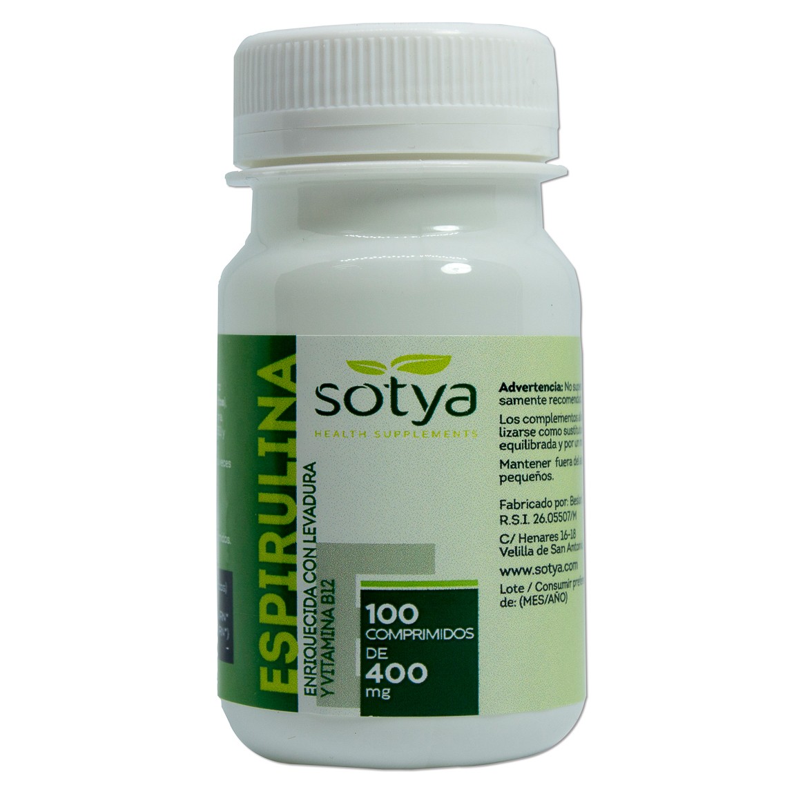 Sotya espirulina 100 comprimidos de 400mg