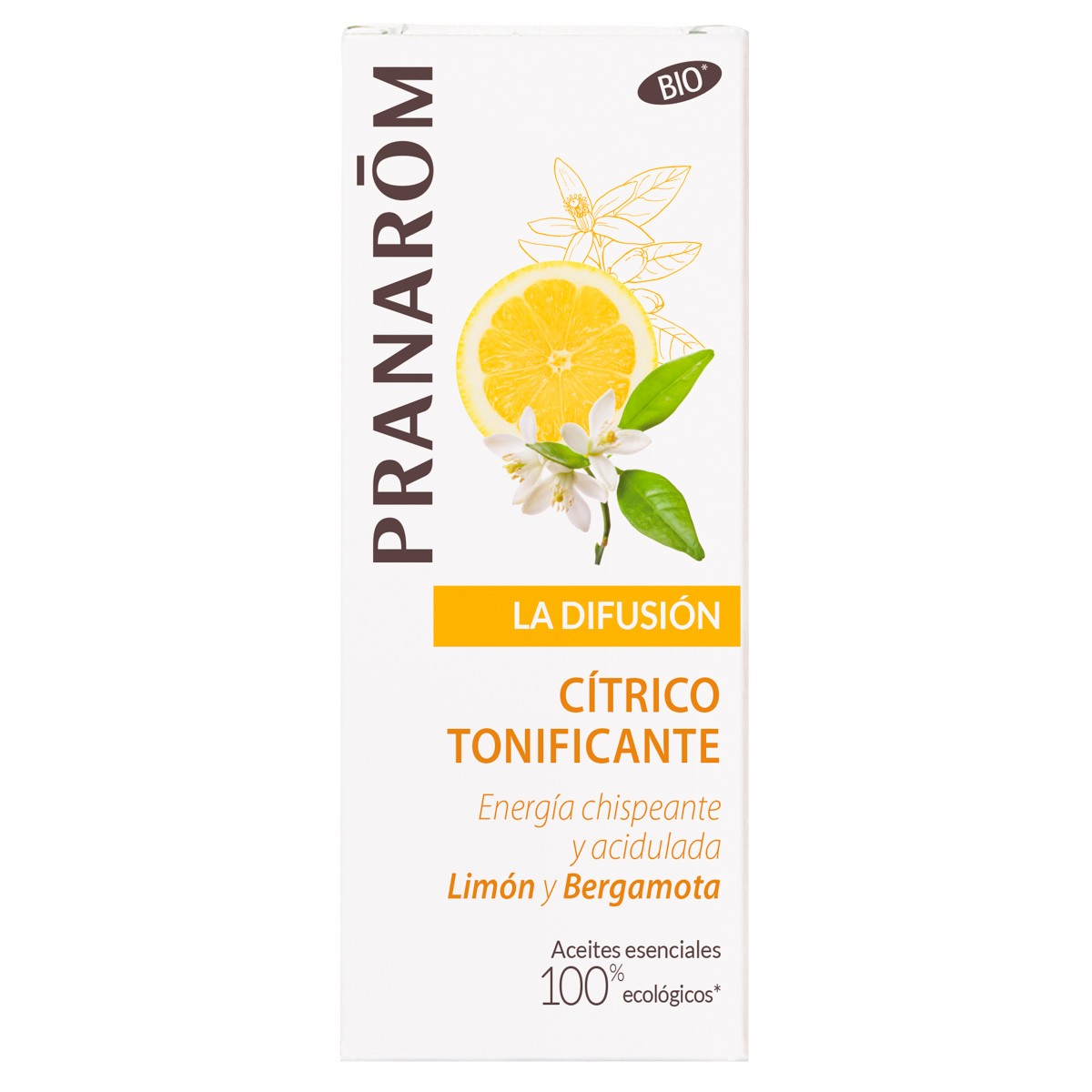 Pranarom difusion limon y bergamota citrico tonificante eco 30ml Pranarom difusion limon y bergamota citrico tonificante eco 30ml