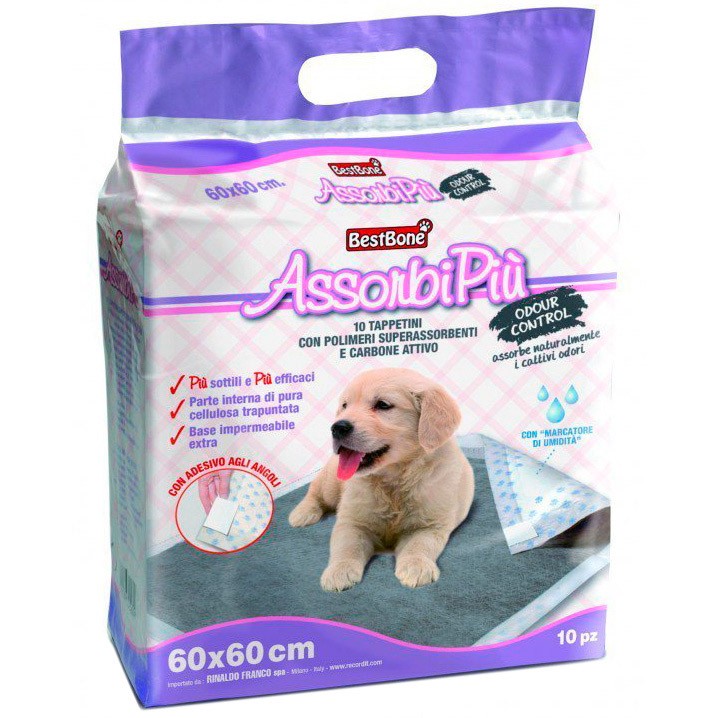 Bestbone empapadores superabsorbentes con carbón activo para mascotas 60 x 60cm 10 unidades. Bestbone empapadores superabsorbentes con carbón activo para mascotas 60 x 60cm 10 unidades.