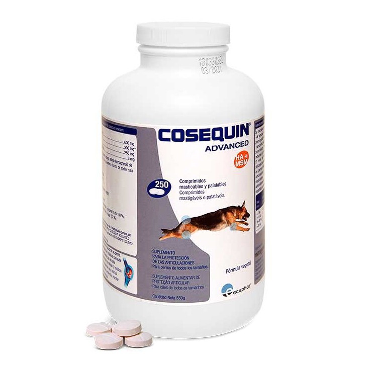 Ecuphar Cosequin advance msm ha 250 comprimidos Ecuphar Cosequin advance msm ha 250 comprimidos
