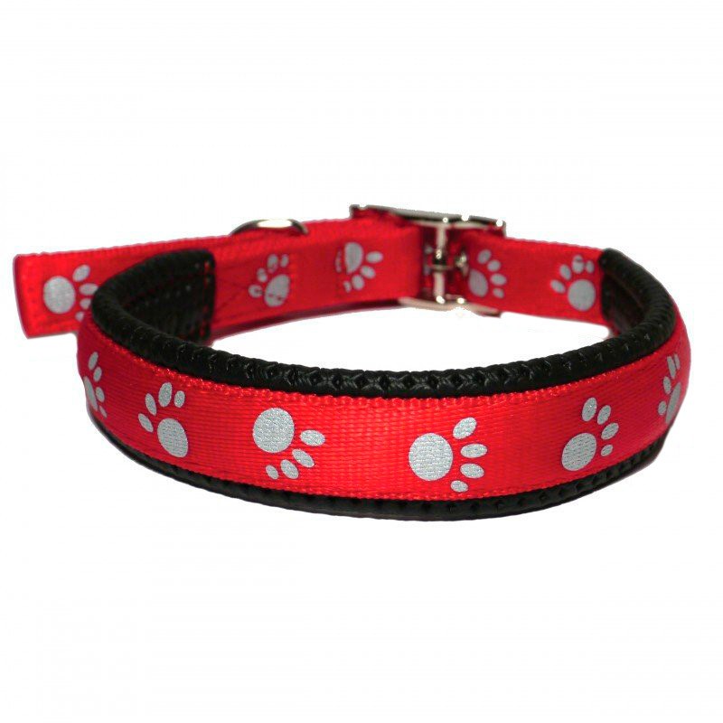 Rosewood collar reflec huellas rojo 45 cm x 20mm Rosewood collar reflec huellas rojo 45 cm x 20mm