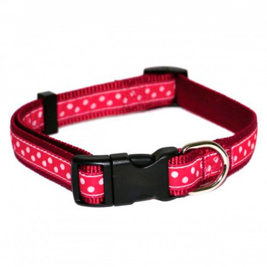 Rosewood collar rojo puntos blancos 45-70 cm x 25 mm Rosewood collar rojo puntos blancos 45-70 cm x 25 mm