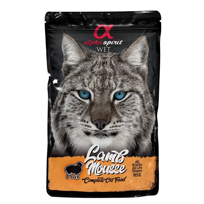 Alpha spirit gato pouch mousse cordero 24 x 85 gr Alpha spirit gato pouch mousse cordero 24 x 85 gr