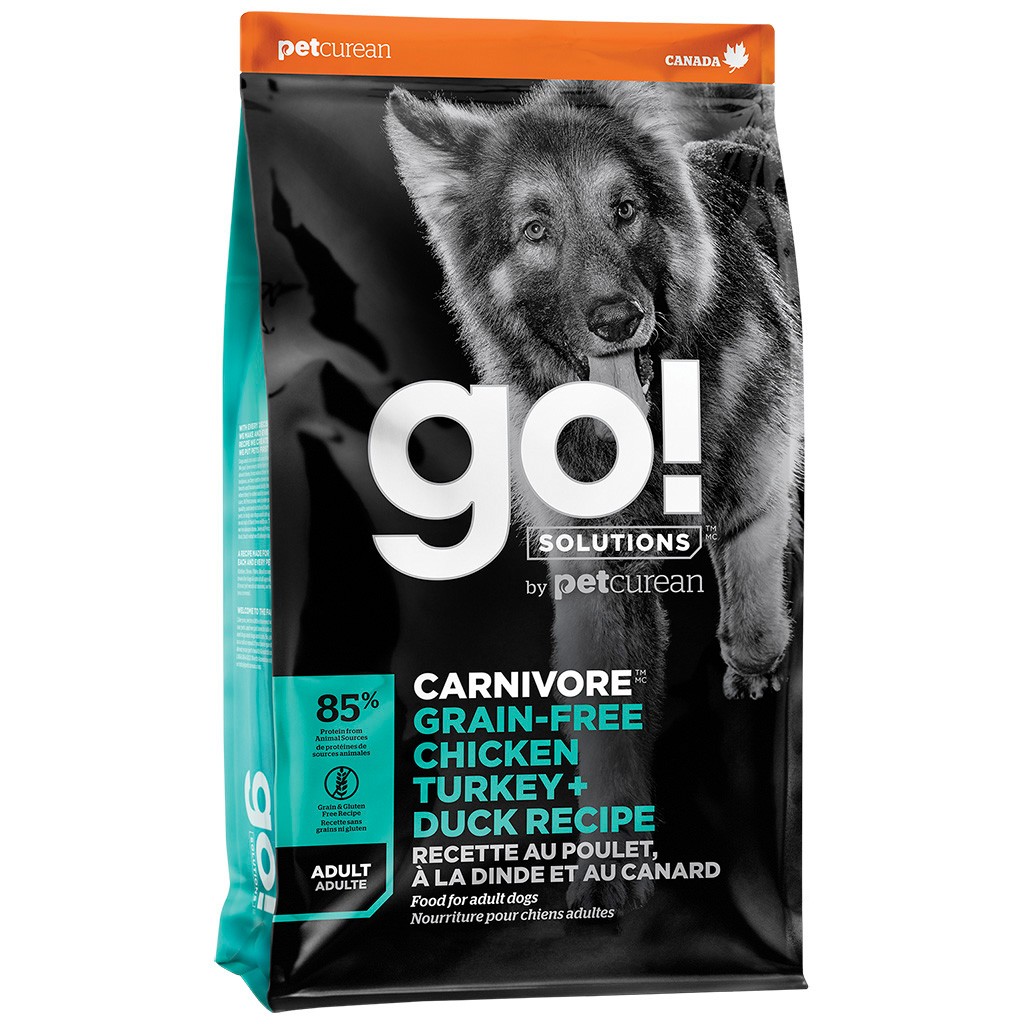 GO! CARNIVORE Grain Free Chicken, Turkey + Duck Adult Dog 1,6 kg GO! CARNIVORE Grain Free Chicken, Turkey + Duck Adult Dog 1,6 kg