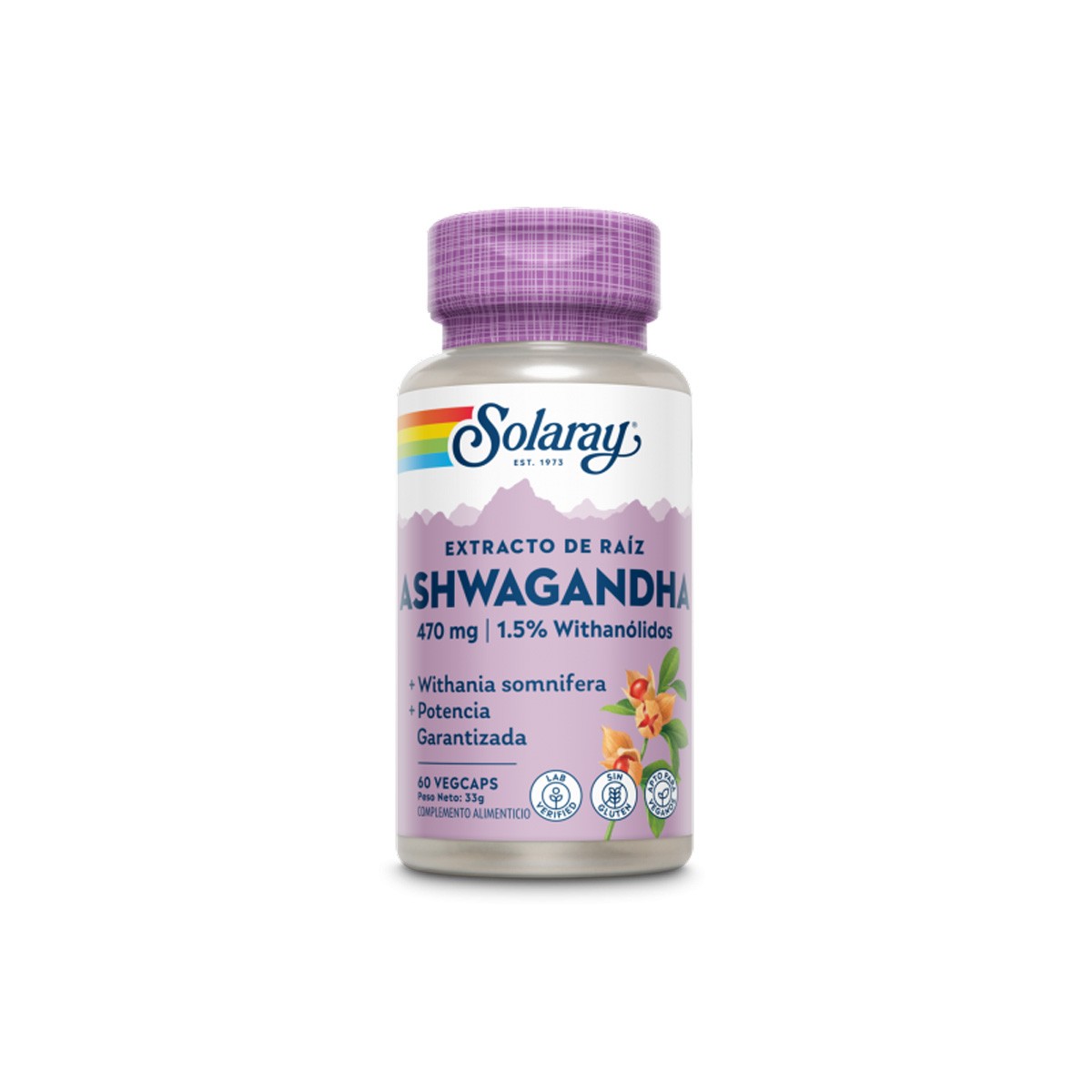 Solaray Ashwagandha 60 Cápsulas Solaray Ashwagandha 60 Cápsulas