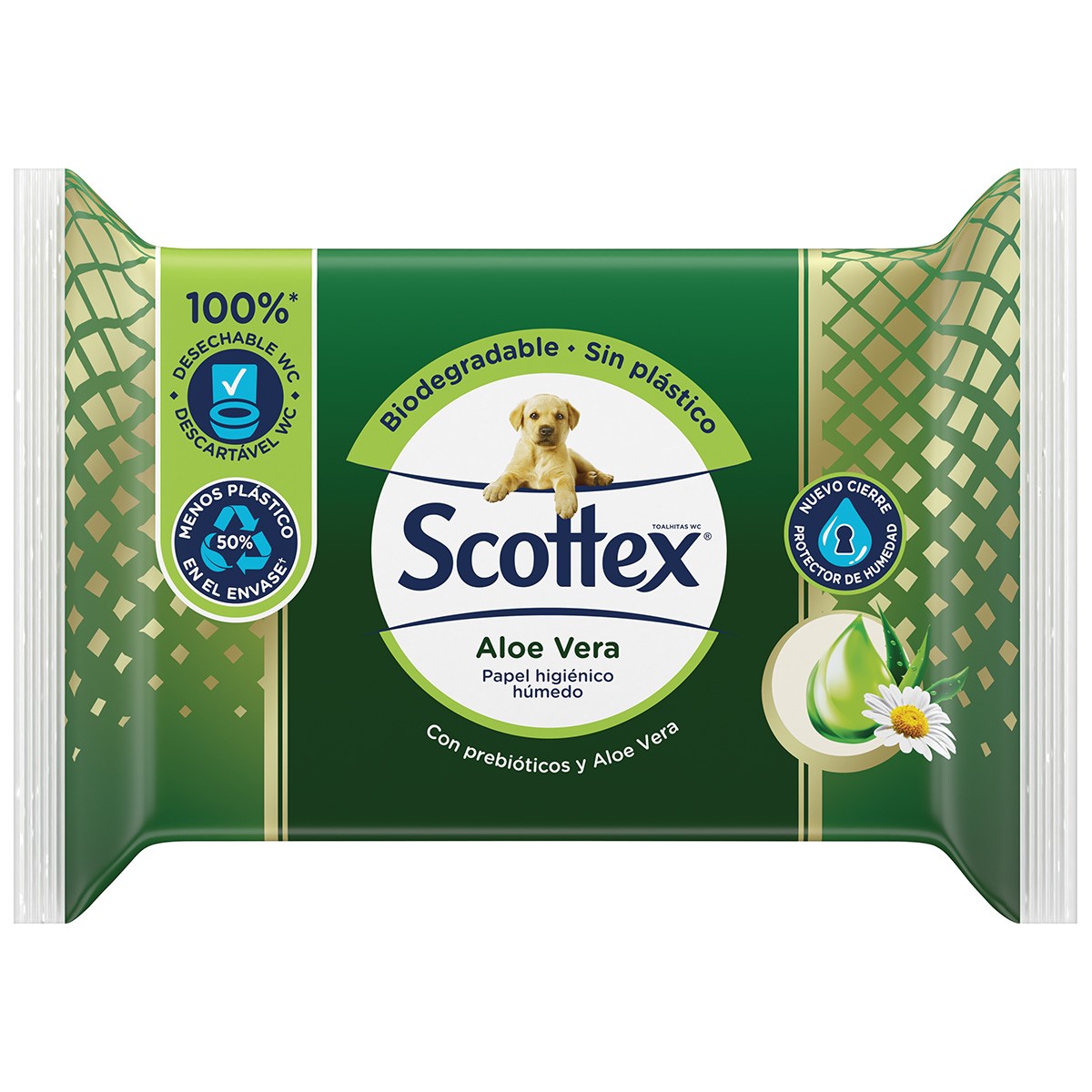 Scottec toallitas aloe vera wc 66u Scottec toallitas aloe vera wc 66u