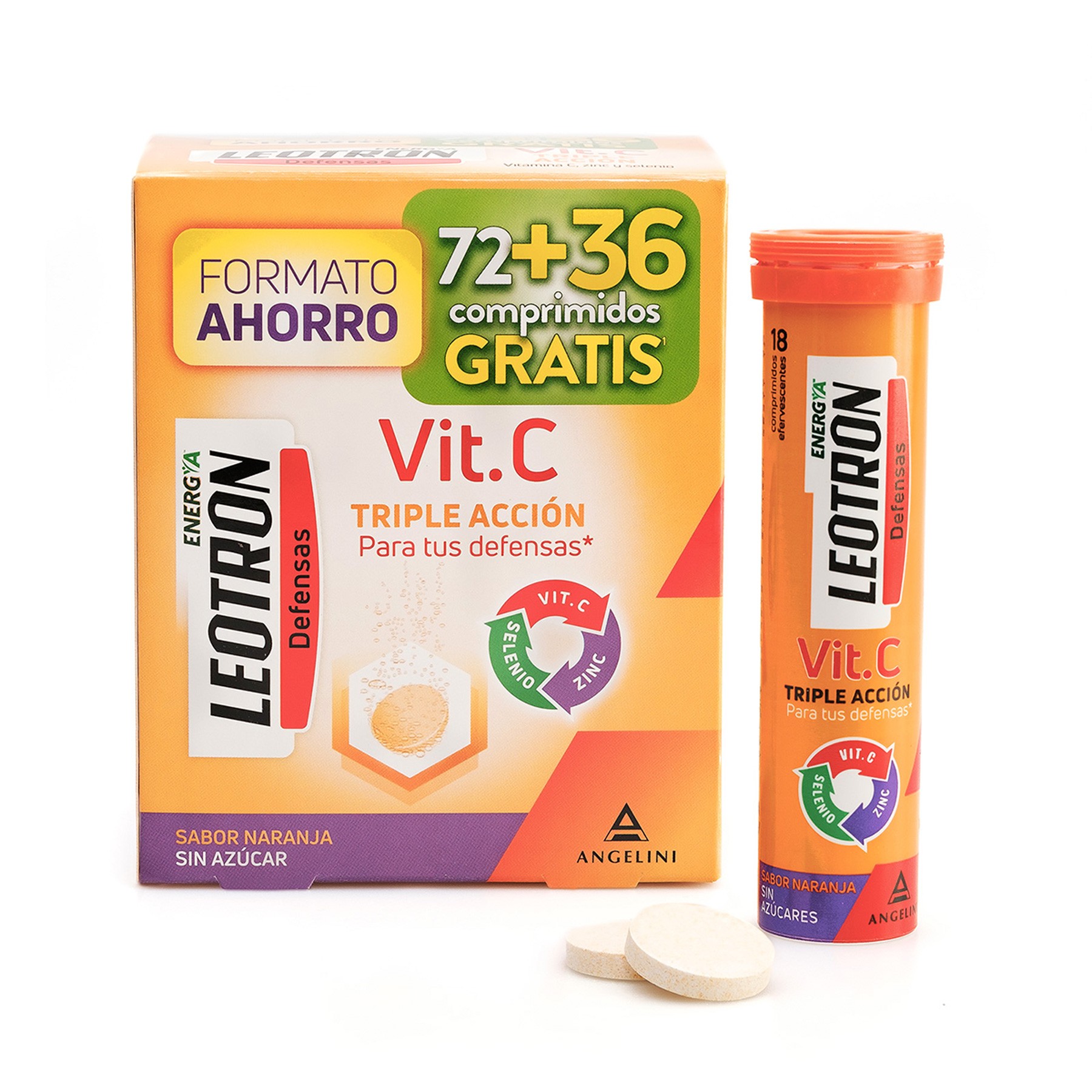 Leotron vitamina C 72+ 36u Leotron vitamina C 72+ 36u