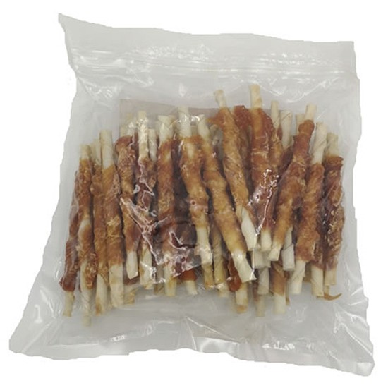 Biozoo snack natural de cuero trenzado con pollo 500g Biozoo snack natural de cuero trenzado con pollo 500g