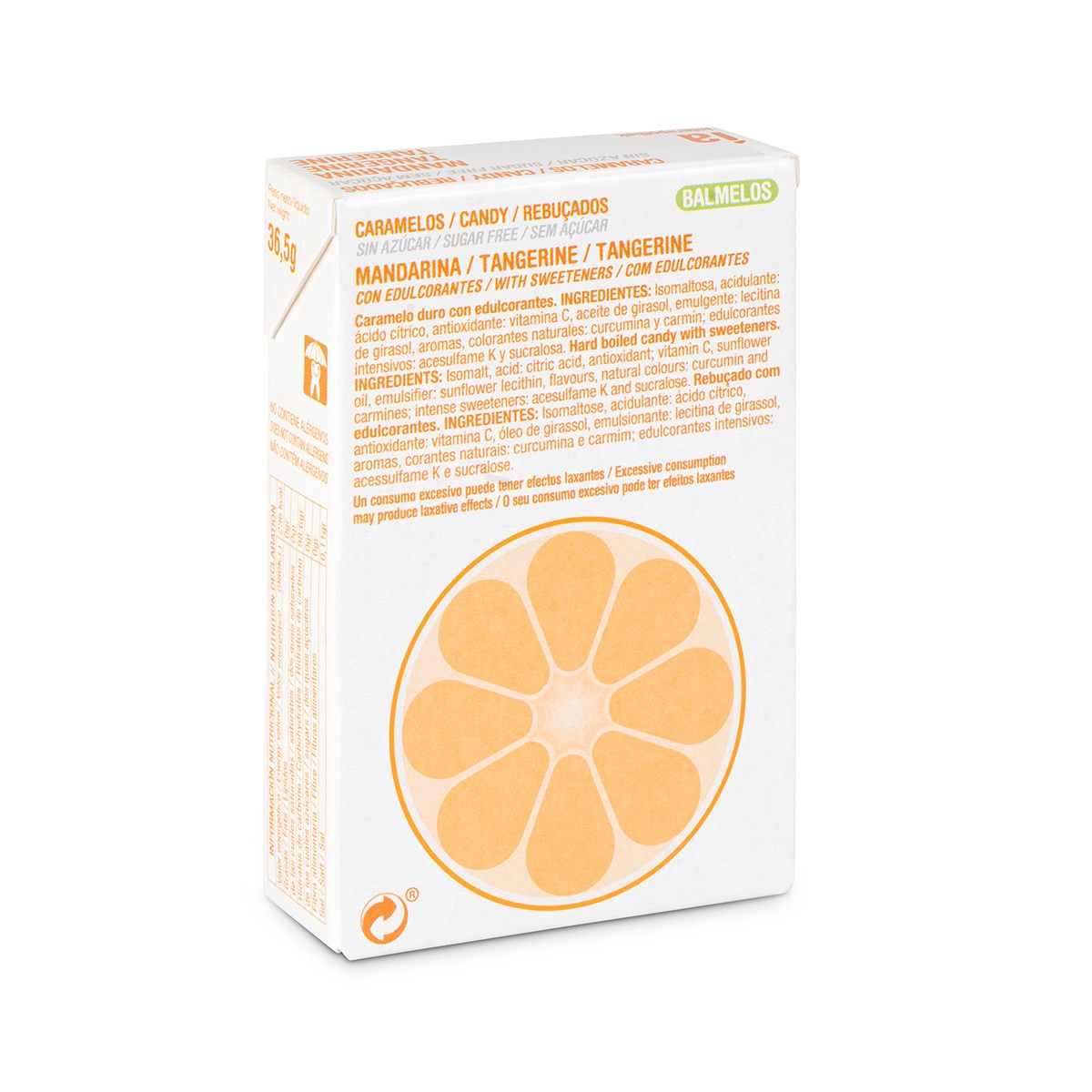 Balmelos mandarina cajita sin azúcar Balmelos mandarina cajita sin azúcar