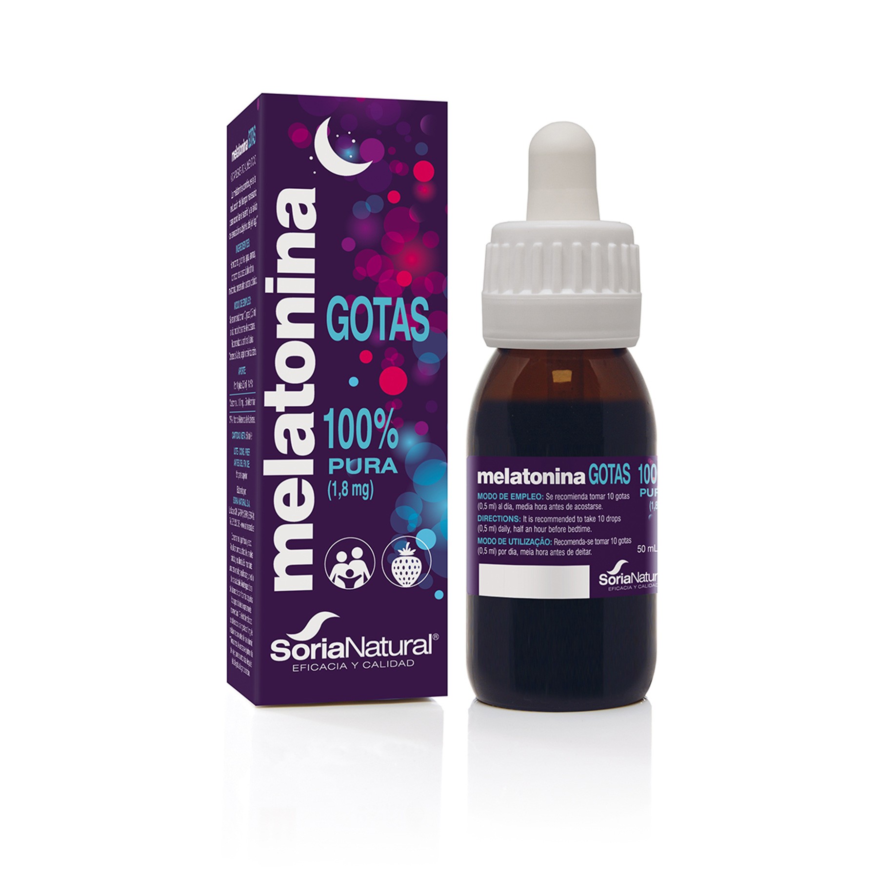 Soria Natural Melatonina en gotas 50ml Soria Natural Melatonina en gotas 50ml