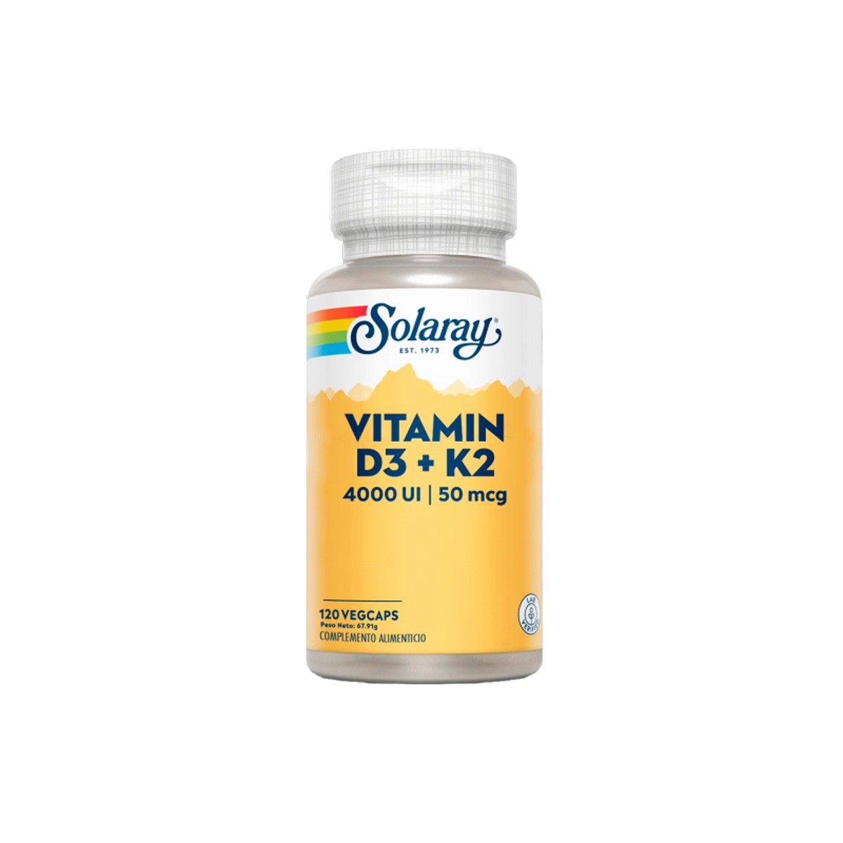 Solaray Vitamin D3 + K2 120 Cápsulas Solaray Vitamin D3 + K2 120 Cápsulas