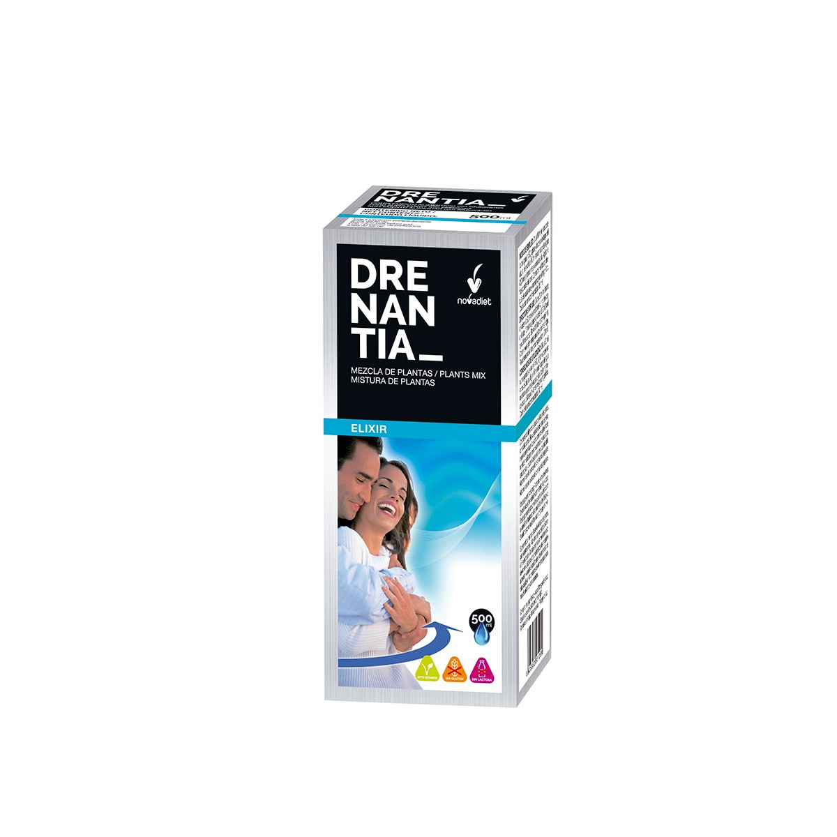 Novadiet Drenantia elixir 500ml Novadiet Drenantia elixir 500ml