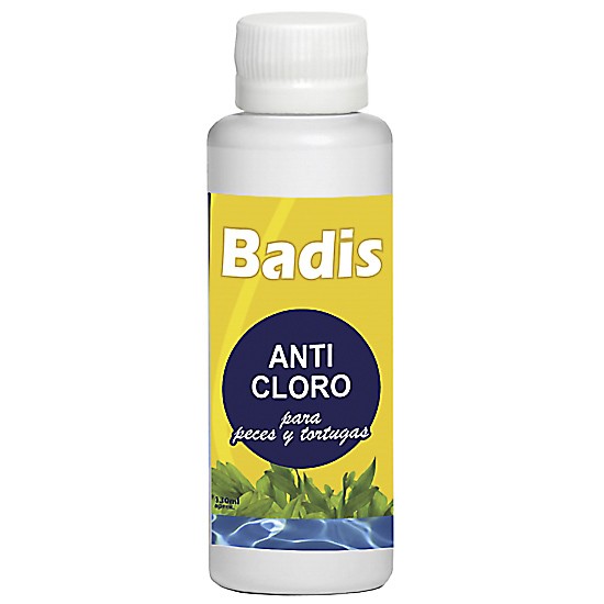 Badis anticloro para peces y reptiles 130ml Badis anticloro para peces y reptiles 130ml