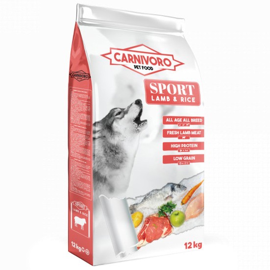 Carnivoro Sport pienso de cordero y arroz para perros 12kg Carnivoro Sport pienso de cordero y arroz para perros 12kg