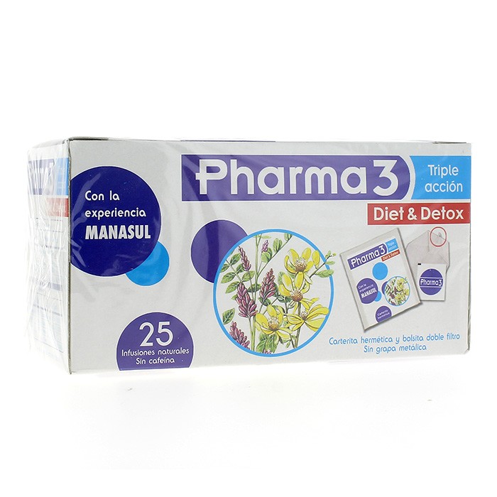 PHARMA 3 DIET & DETOX 25 BOLSITAS PHARMA 3 DIET & DETOX 25 BOLSITAS
