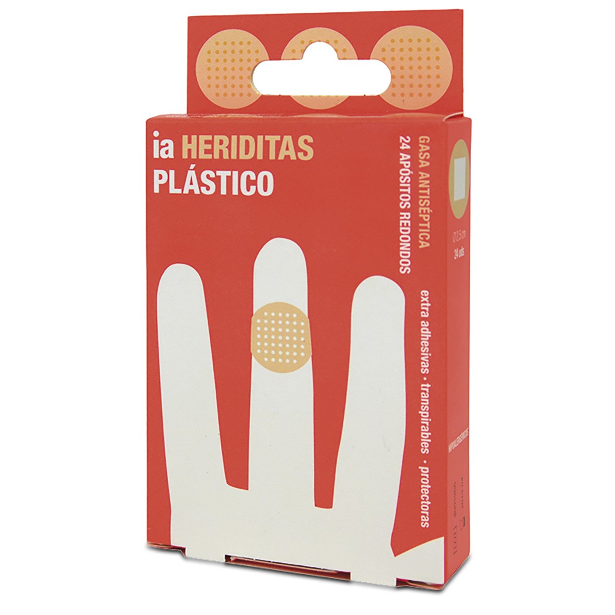 Interapothek apósitos plástico redondo 2,5cm 24uds