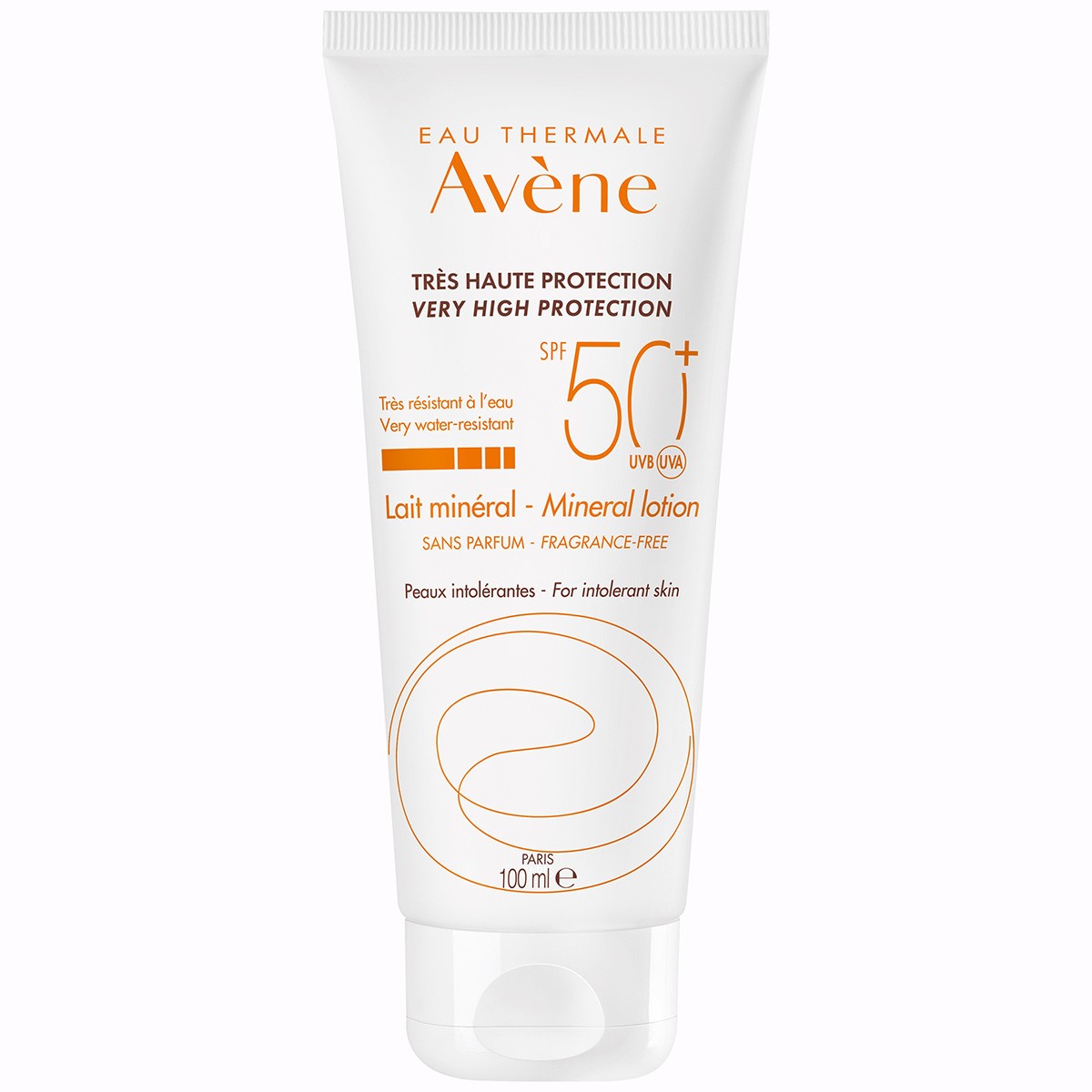 Avene leche SPF-50+ pantalla física 100ml Avene leche SPF-50+ pantalla física 100ml