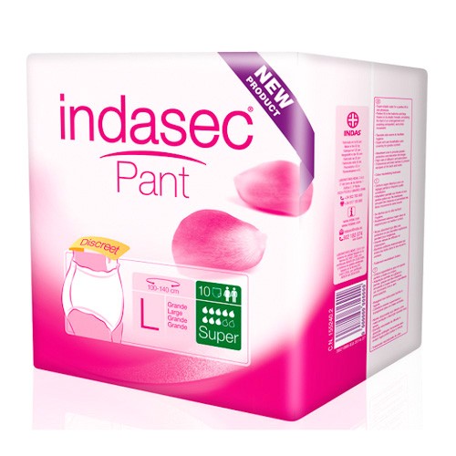 Indasec pant super talla grande 10 unidades