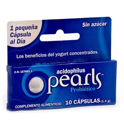 PEARLS ACIDOPHILUS 10CAPS PROBIOTICO DHU