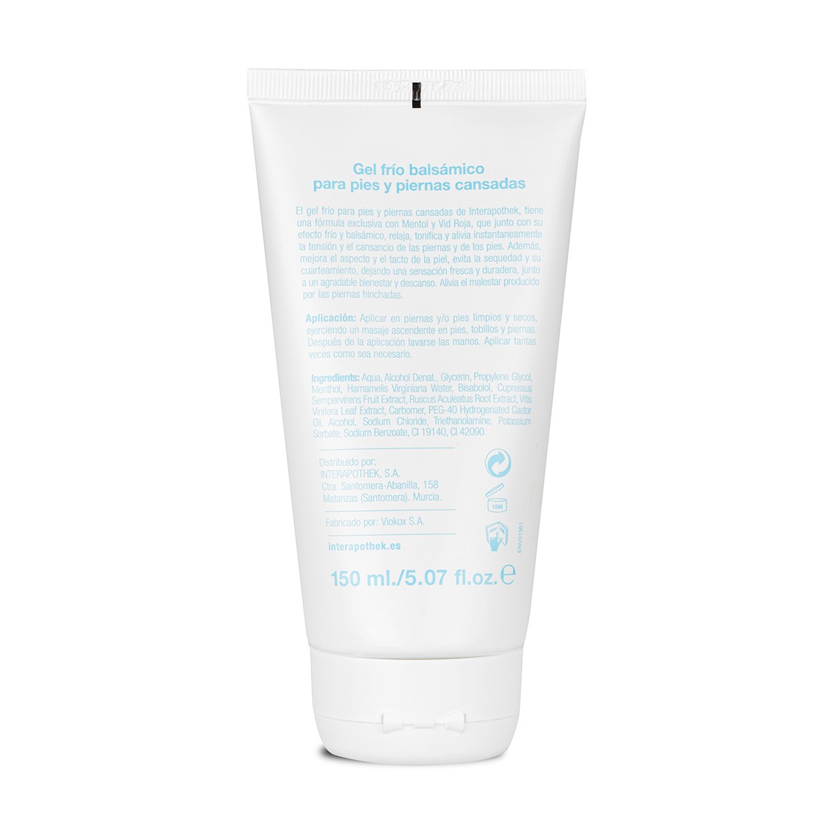 Interapothek gel frío para pies y piernas cansadas 150ml Interapothek gel frío para pies y piernas cansadas 150ml