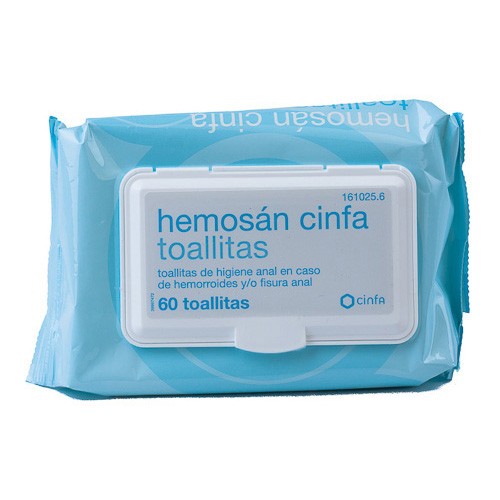 HEMOSAN CINFA HEMORROIDES 60 TOALLITAS Farmacia y Parafarmacia Online