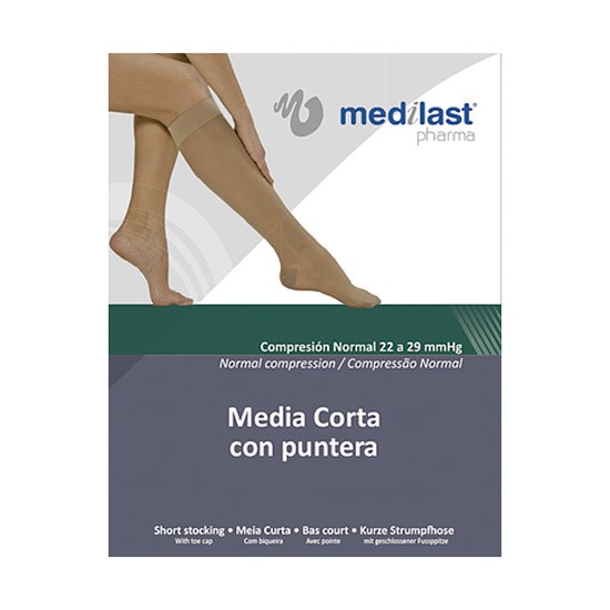 Medilast Media corta cn puntera beig tl Medilast Media corta cn puntera beig tl