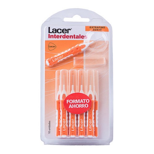 Lacer Cepillo interdental recto extrafino suave 10uds Lacer Cepillo interdental recto extrafino suave 10uds