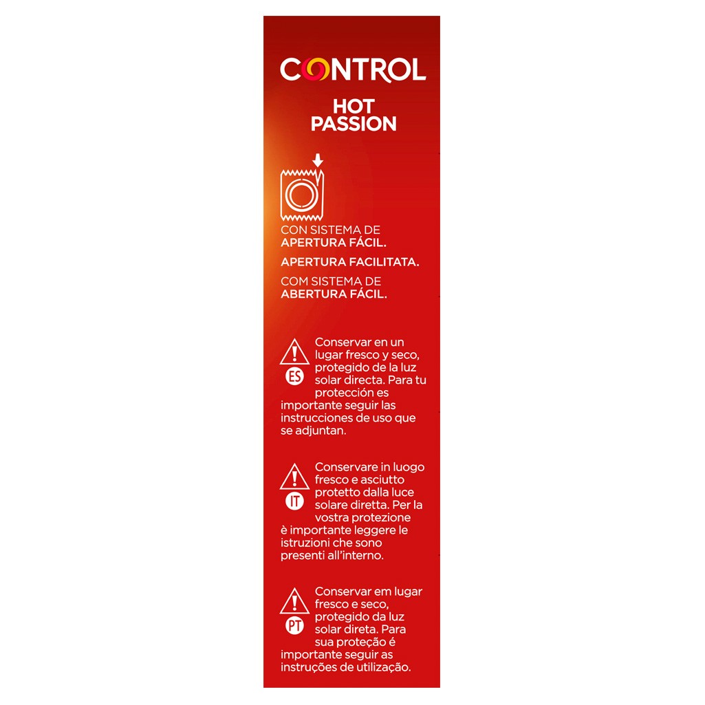 Control preservativo hot passion 12und
