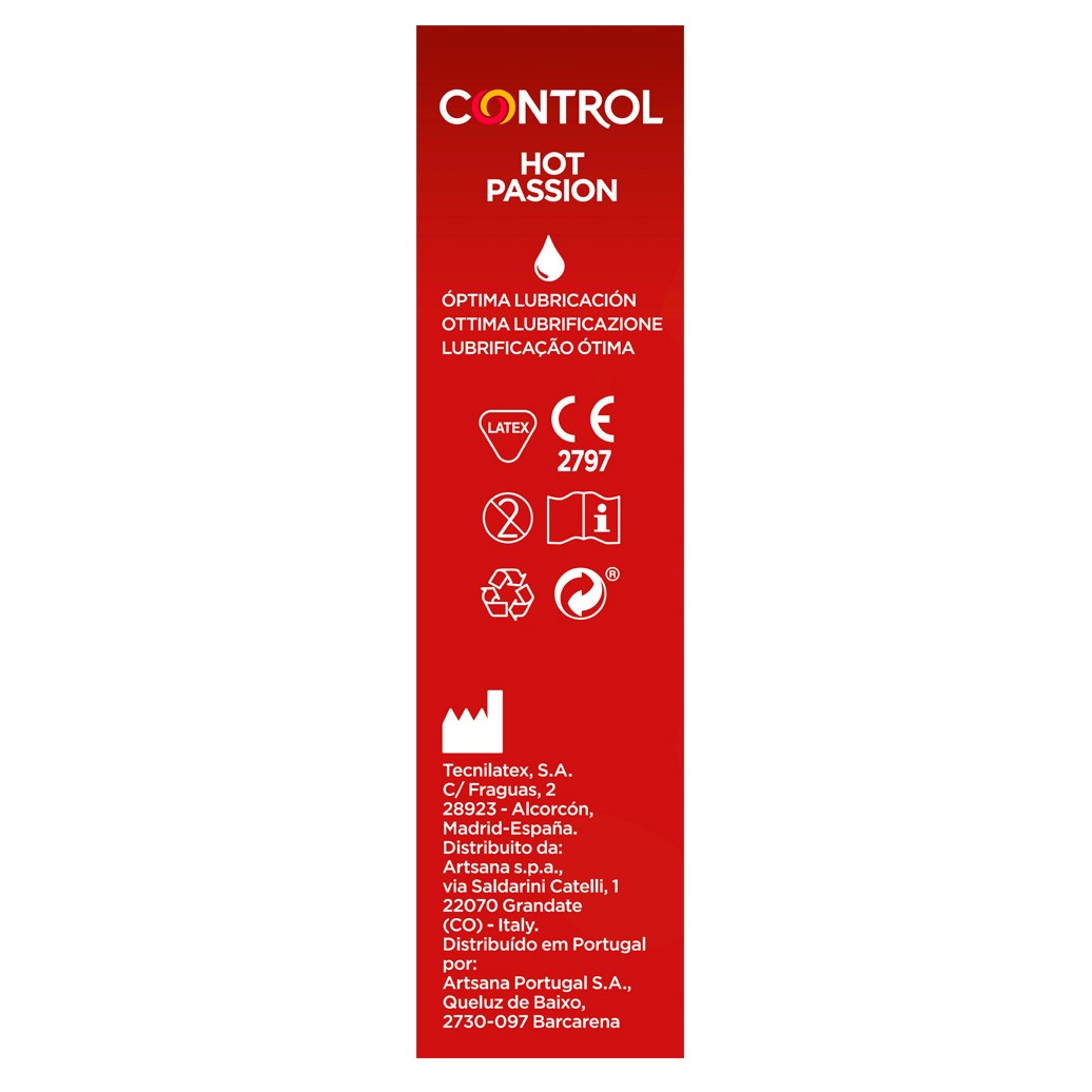 Control preservativo hot passion 12und