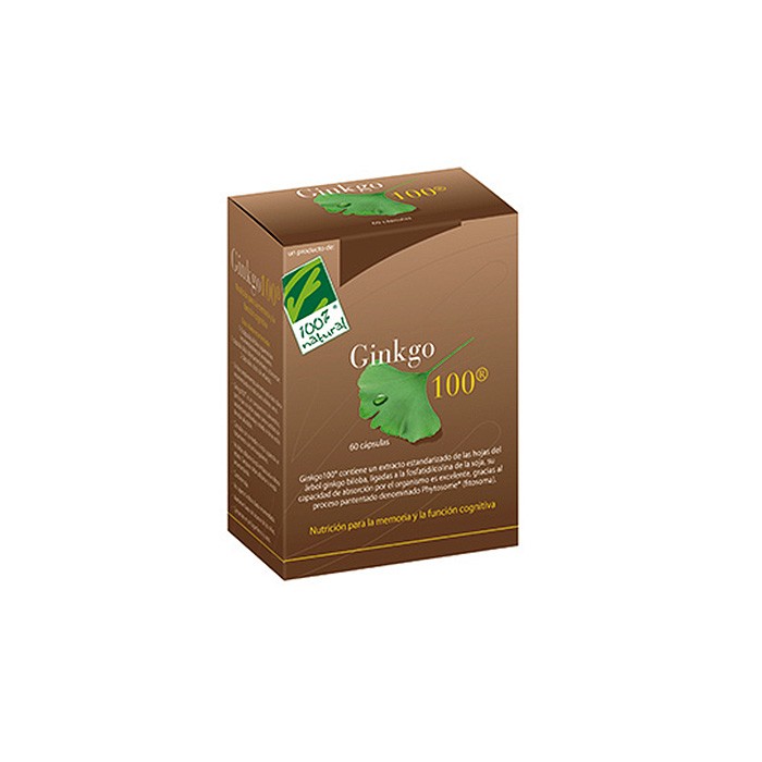 GINKGO-100 60 CAPSULAS 100% NATURAL GINKGO-100 60 CAPSULAS 100% NATURAL