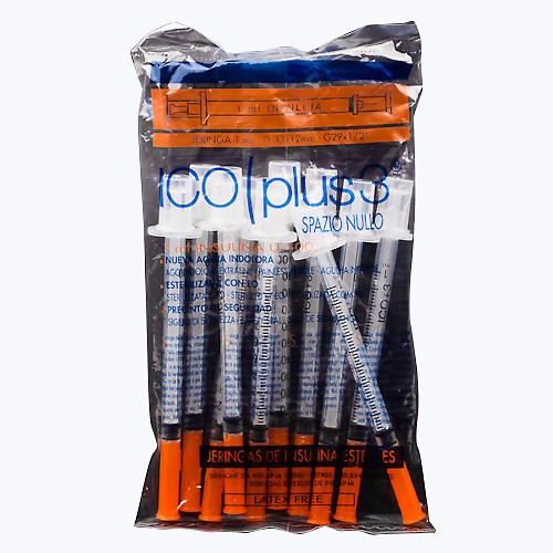 JERINGA INSULINA ICO U-100 C/A 1ML 10UDS JERINGA INSULINA ICO U-100 C/A 1ML 10UDS