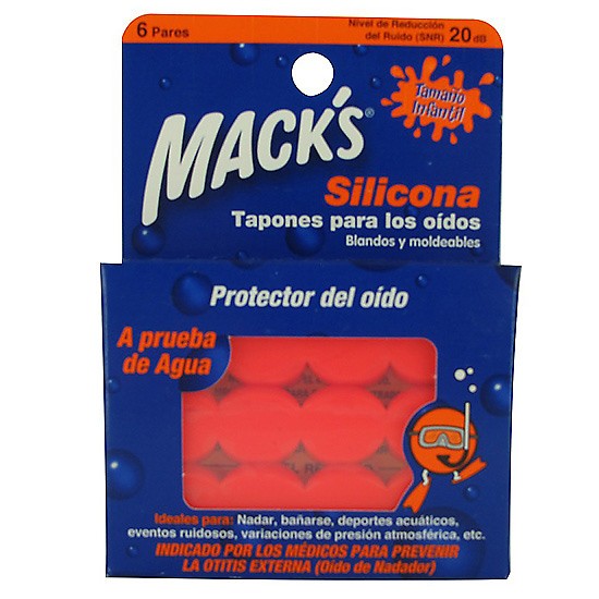 Mack´s tapones de silicona infantil 6 pares Mack´s tapones de silicona infantil 6 pares