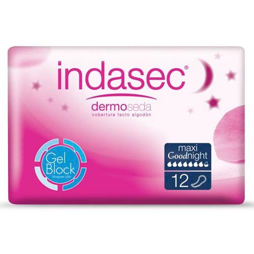 Indasec maxi good night 12 unidades Indasec maxi good night 12 unidades