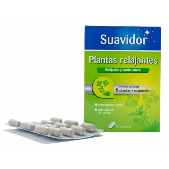 SUAVIDOR PLANTAS RELAJANTES 45 CAPSULAS SUAVIDOR PLANTAS RELAJANTES 45 CAPSULAS