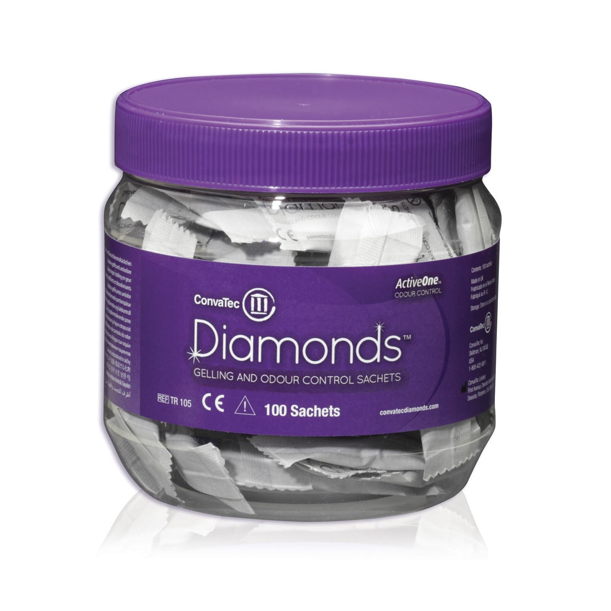 Convatec Diamonds bolsitas gelificantes antiolor 100u Convatec Diamonds bolsitas gelificantes antiolor 100u